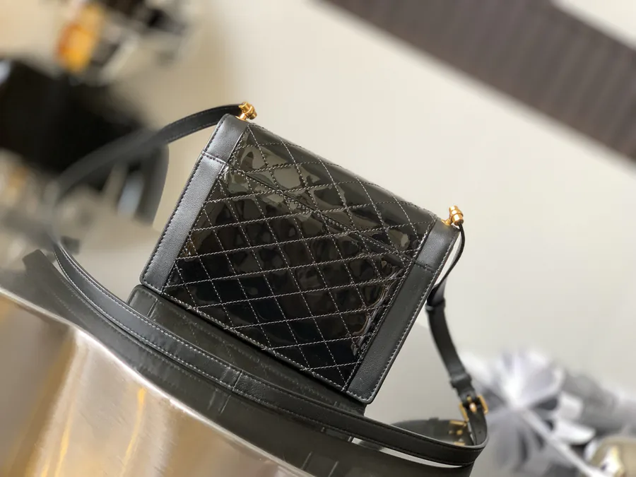 GABY Mini Envelope Bag in Grained Calfskin