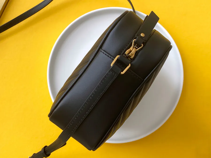 LOU Embroidered Camera Bag Monogram Saint Laurent Shoulder Bag