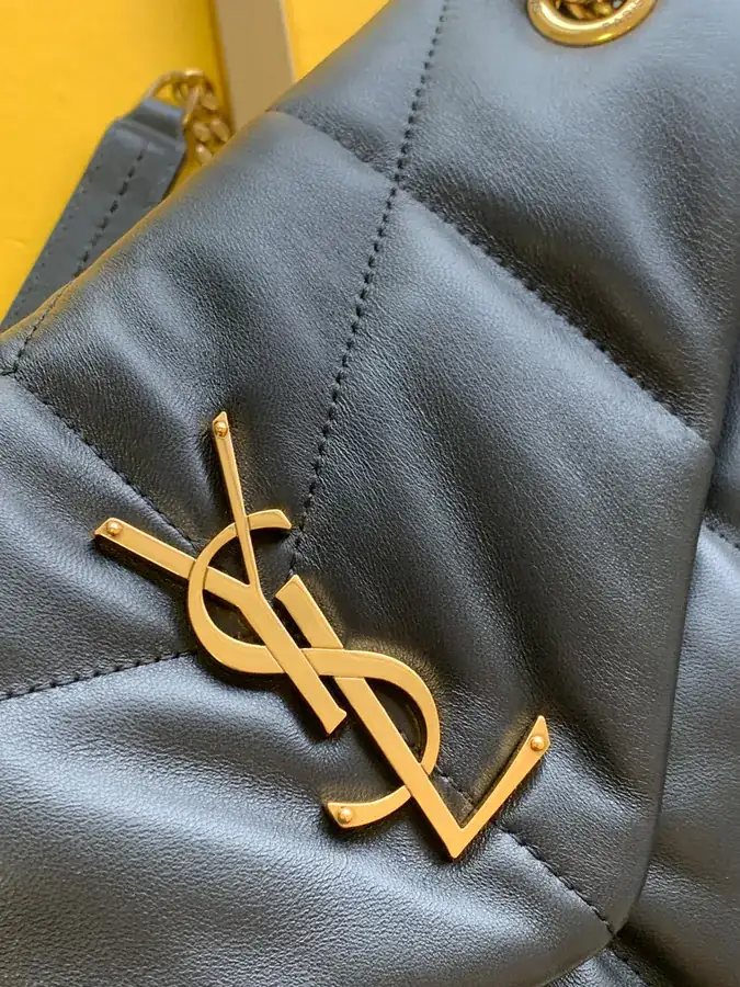 YSL Cloud Bag Silver Chain Closure, Medium Size