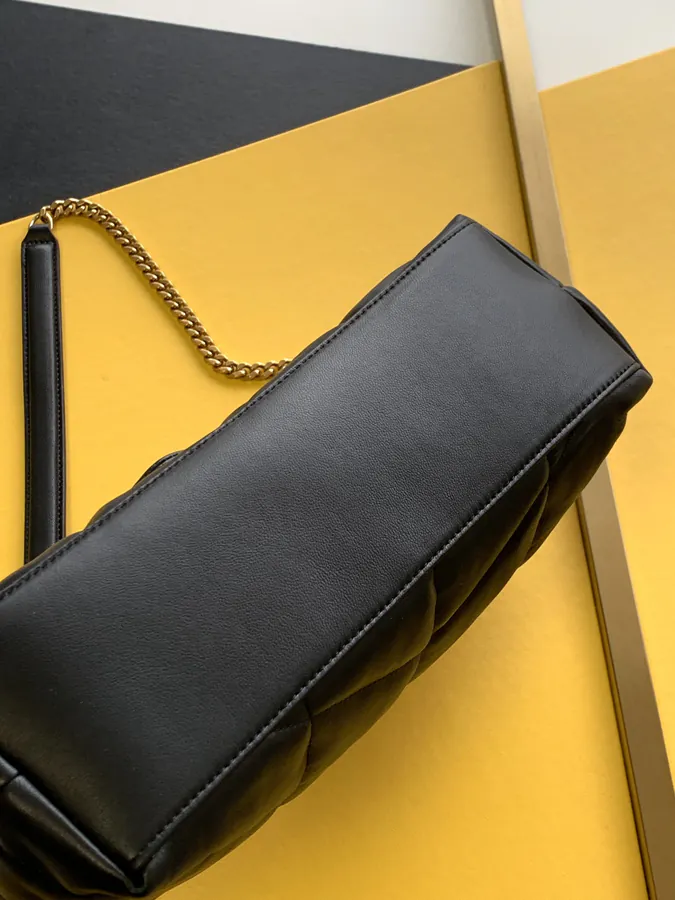 YSL Cloud Bag Silver Chain Closure, Medium Size