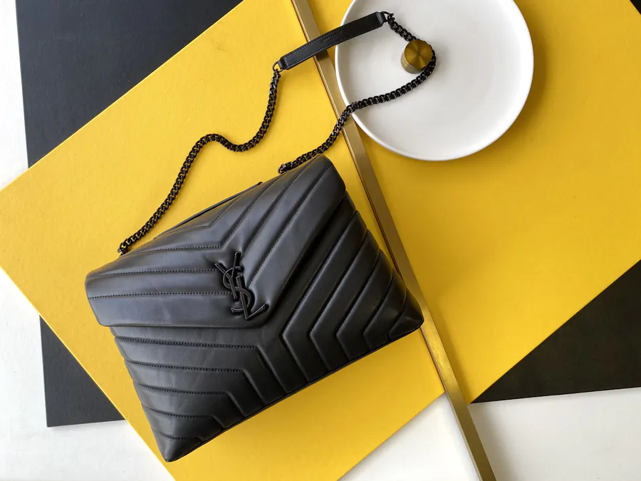 SLP Upgraded Flip Top Briefcase Black Gold Trim Grained Calfskin