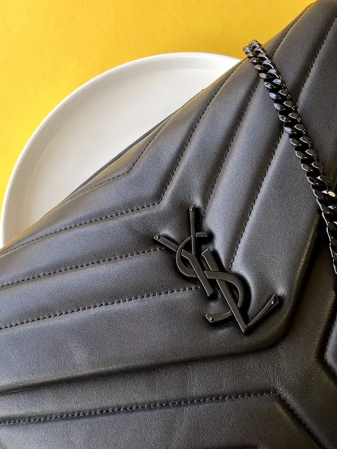 SLP Upgraded Flip Top Briefcase Black Gold Trim Grained Calfskin