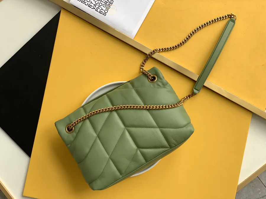 YSL Loulou Puffer Classic Logo Bucket Bag
