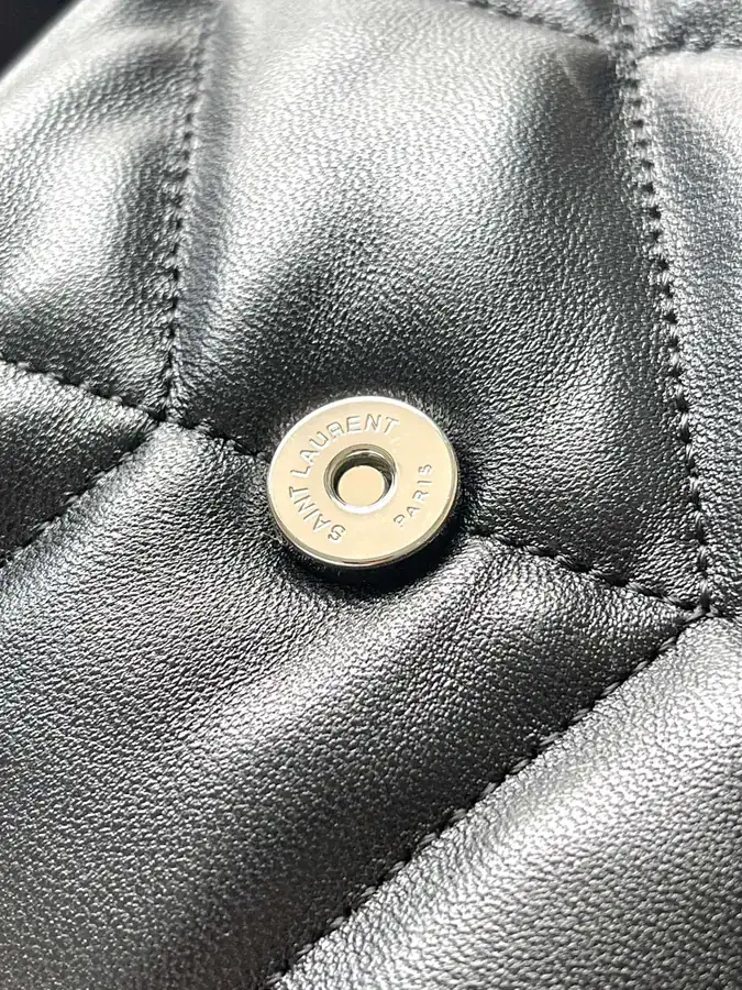Loulou Puffer Mini Black 2023 New Version with Double Chain