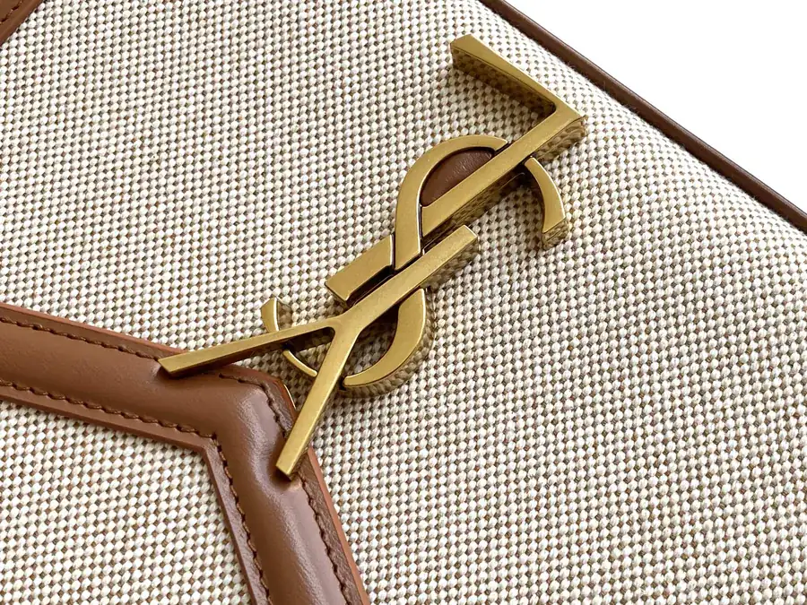 Cassandra Envelope Bag Upgraded Edition with Matching Color Grained Calfskin and Waterproof Canvas