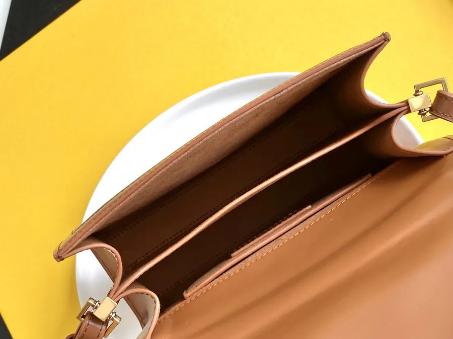 Cassandra Envelope Bag Upgraded Edition with Matching Color Grained Calfskin and Waterproof Canvas