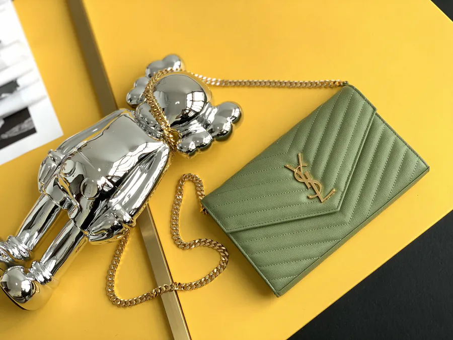 YSL Envelope Bag 360452 Grained Calfskin