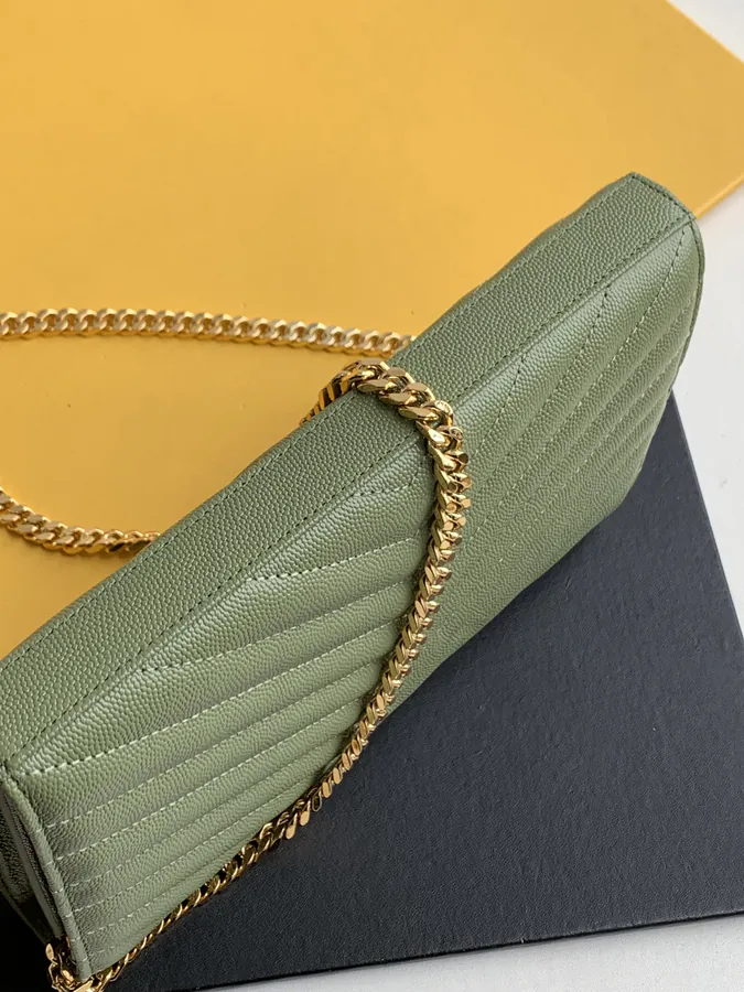 YSL Envelope Bag 360452 Grained Calfskin