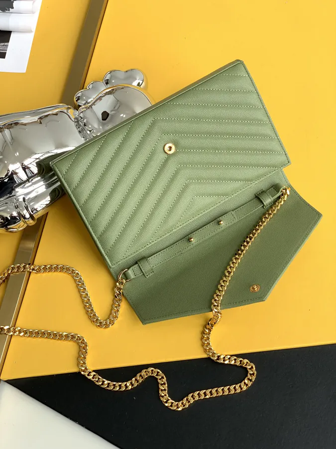 YSL Envelope Bag 360452 Grained Calfskin