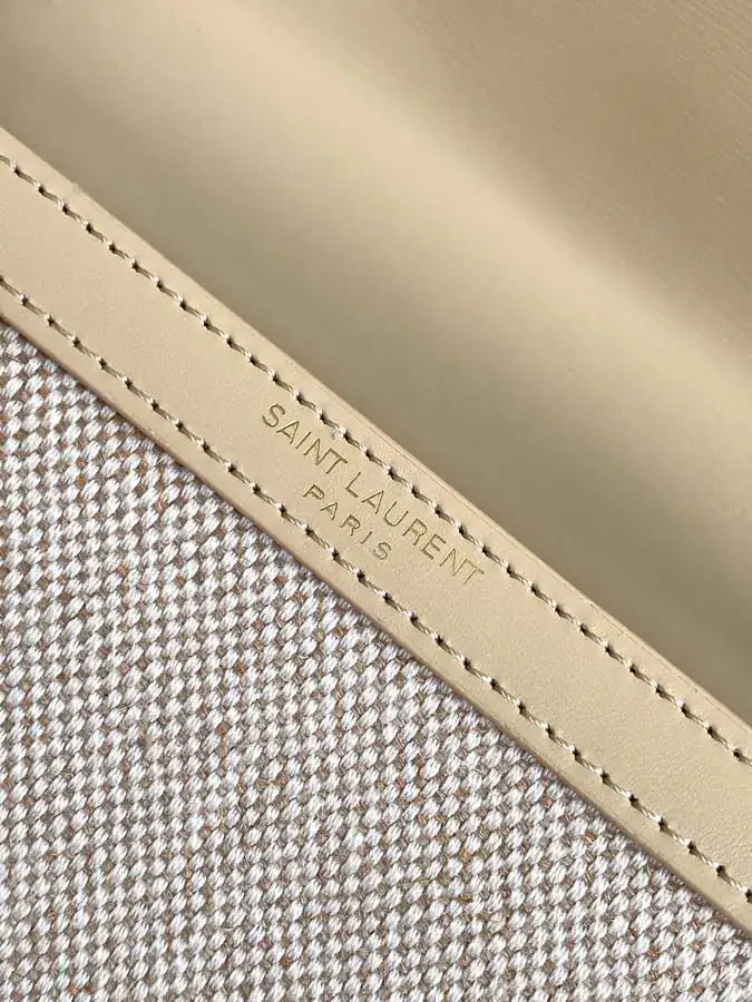 Cassandra Envelope Bag Upgraded Edition with Matching Color Grained Calfskin and Waterproof Canvas