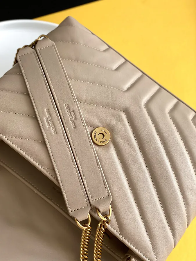 SLP Original Calfskin Handbag with Grained Calfskin Trim