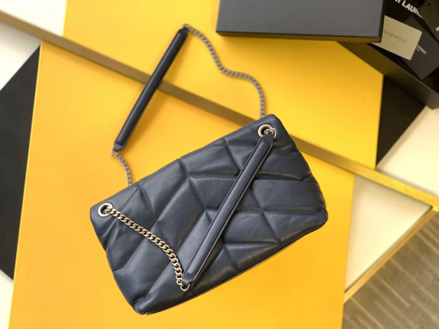 LOULOU PUFFER Grained Lambskin Medium Bag