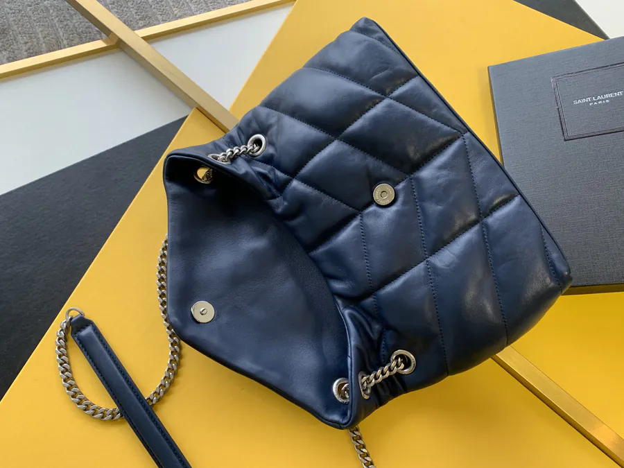 LOULOU PUFFER Grained Lambskin Medium Bag
