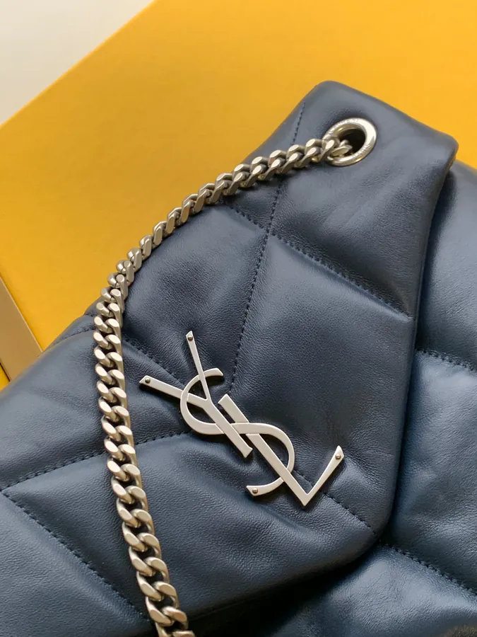 LOULOU PUFFER Grained Lambskin Medium Bag