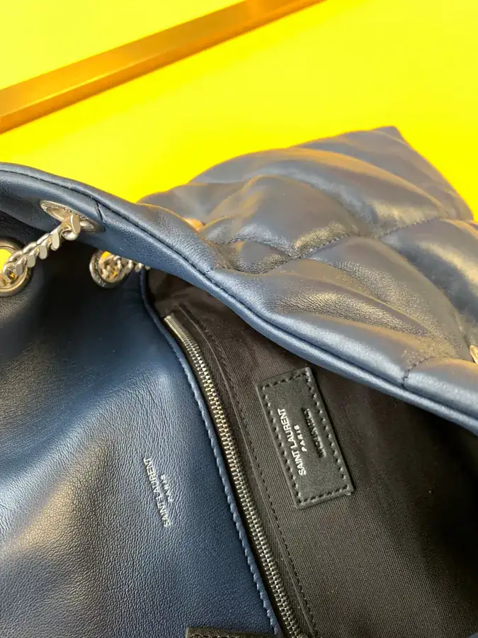LOULOU PUFFER Grained Lambskin Medium Bag
