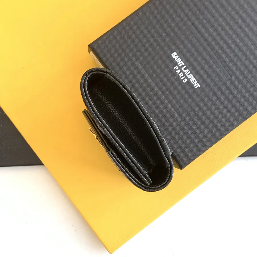 YSL Saint Laurent Premium Original Zero Money Long Wallet