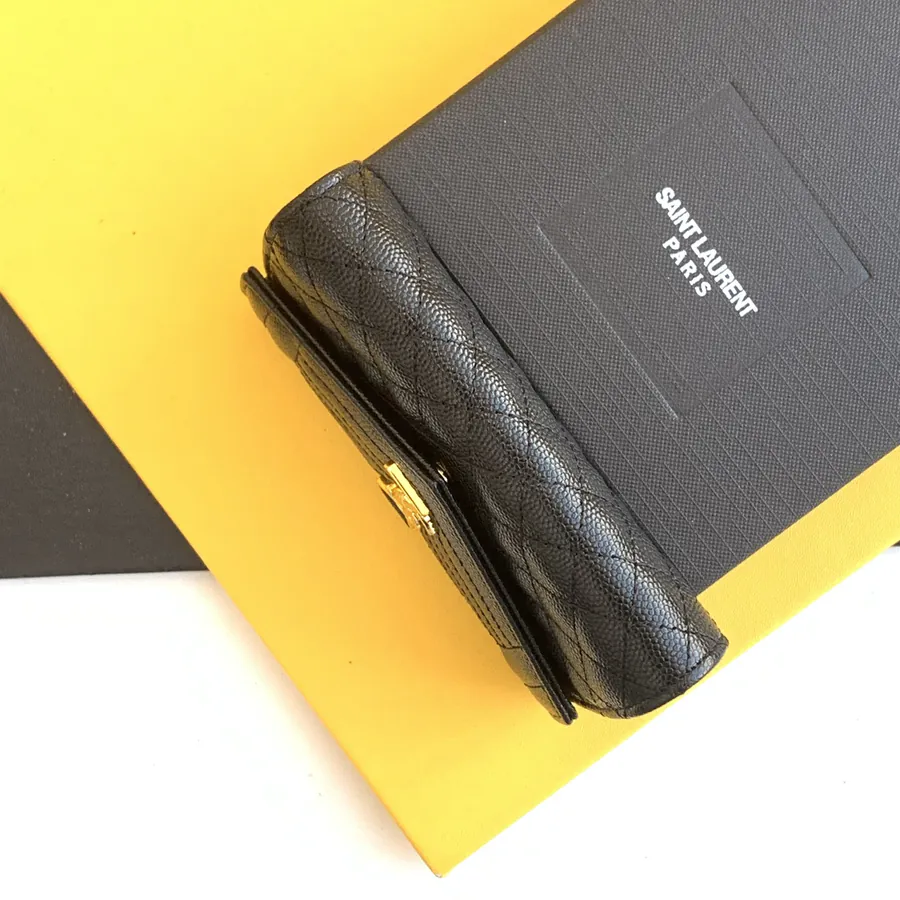 YSL Saint Laurent Premium Original Zero Money Long Wallet