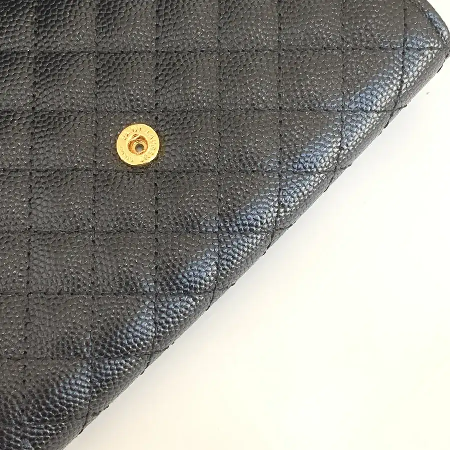 YSL Saint Laurent Premium Original Zero Money Long Wallet