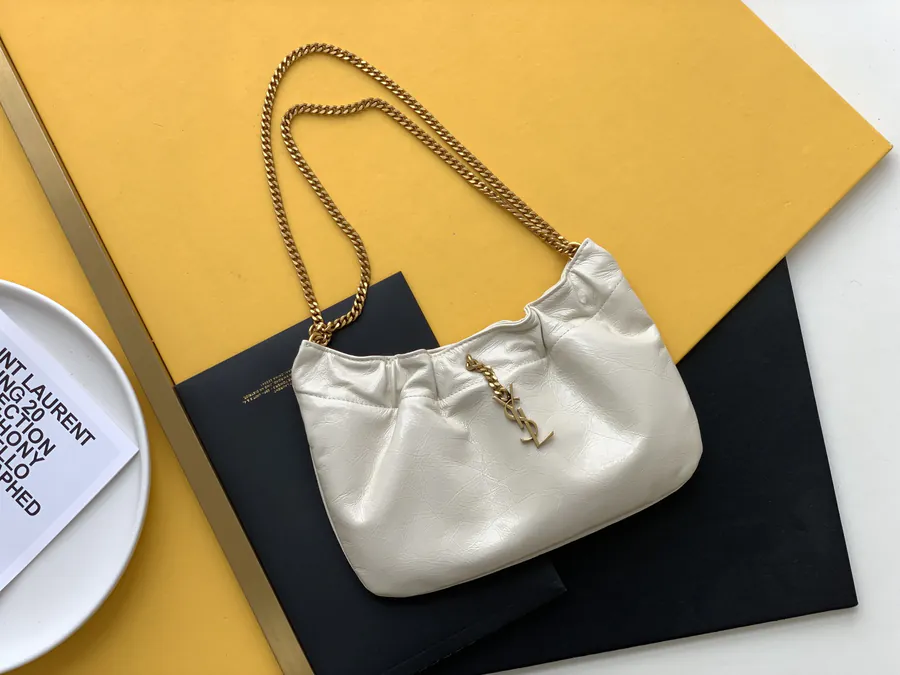 YSL Saint Laurent Mini Leather Shoulder Bag with Chain