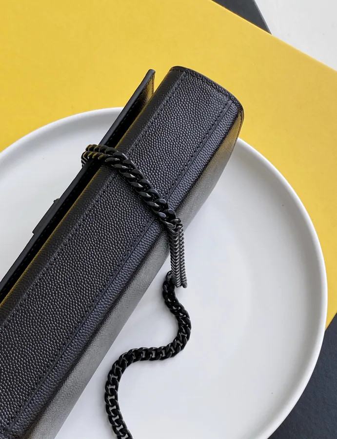 YSL Saint Laurent P500 Grained Calfskin