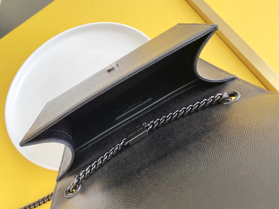 YSL Saint Laurent P500 Grained Calfskin