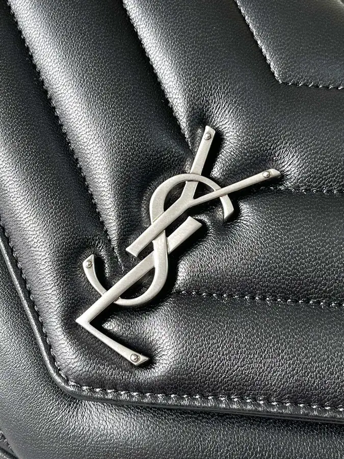 LouLou Large Bucket Bag in Grained Calfskin