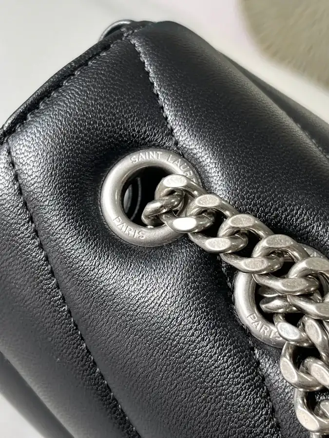 LouLou Large Bucket Bag in Grained Calfskin