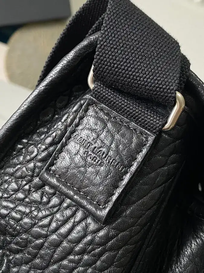 Niki Bucket Bag with Grained Calfskin and Gunmetal Clasp