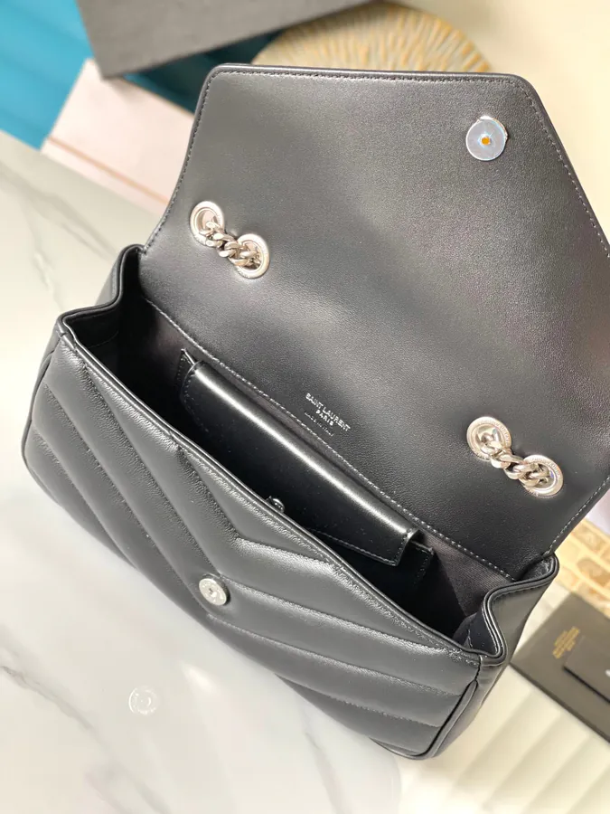Lou Lou Medium Envelope Bag in Grained Lambskin