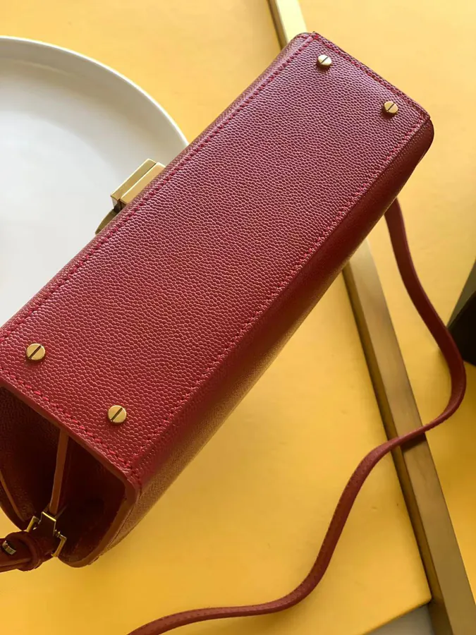 CASSANDRA Mini Handbag with Rotating Metal Clasp