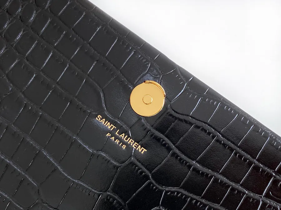 YSL Saint Laurent Premium Original Calfskin Chain Clutch