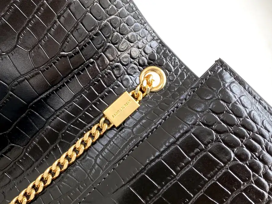 YSL Saint Laurent Premium Original Calfskin Chain Clutch