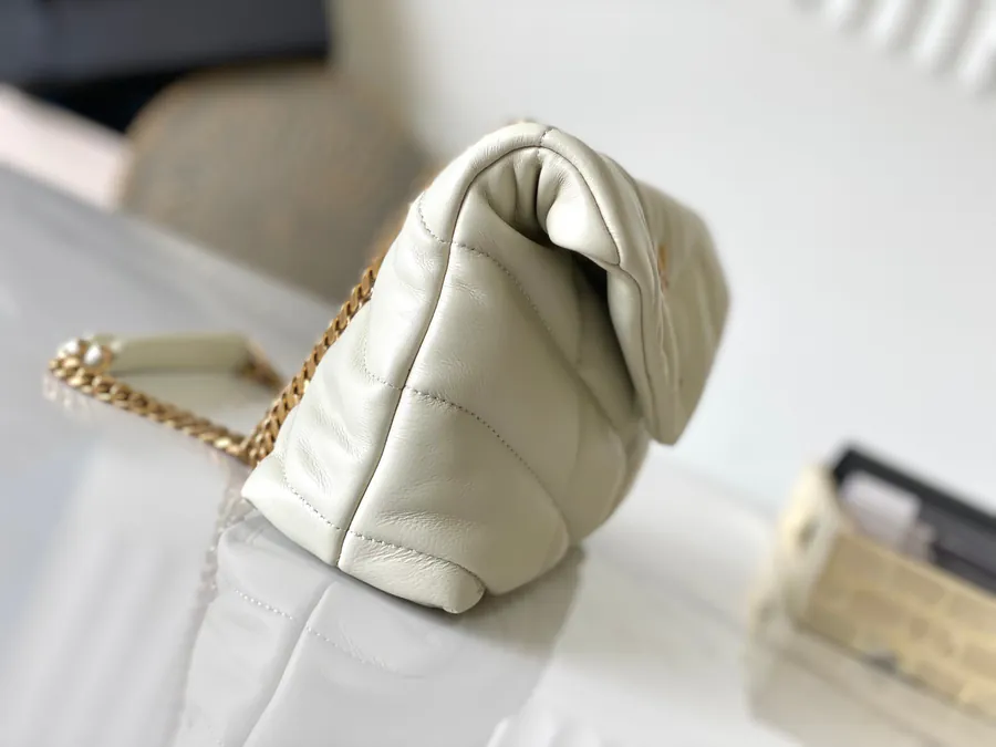 Loulou Puffer Mini White 2023 New Version