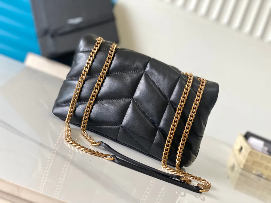Loulou Puffer Mini Black 2023 New Edition with Double Chain