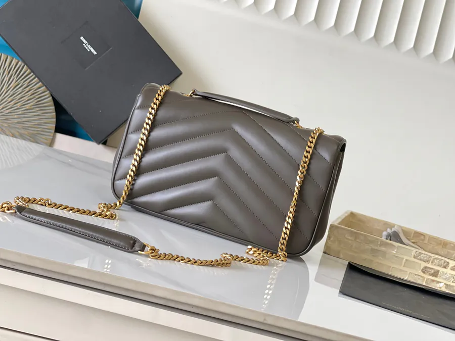 Lou Lou Large Handbag Grained Calfskin