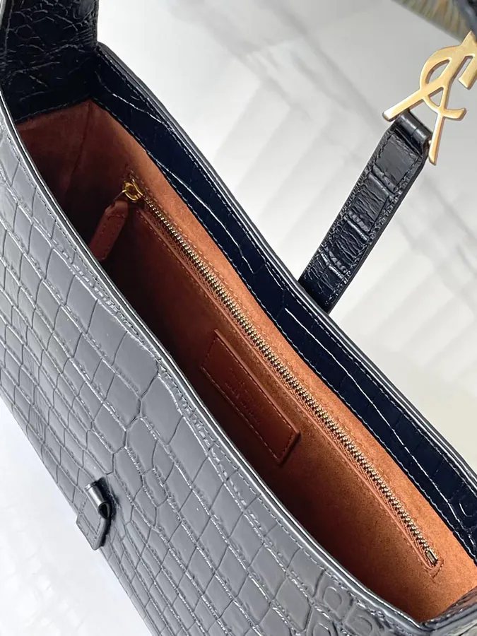 P600 Luxury Crocodile Skin Clutch