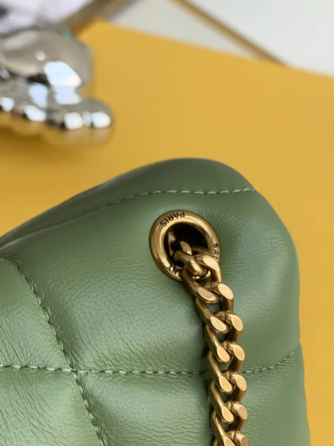LOULOU PUFFER Small Space绗缝 Bag Grained Calfskin
