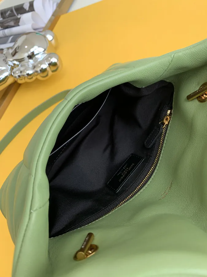 LOULOU PUFFER Small Space绗缝 Bag Grained Calfskin