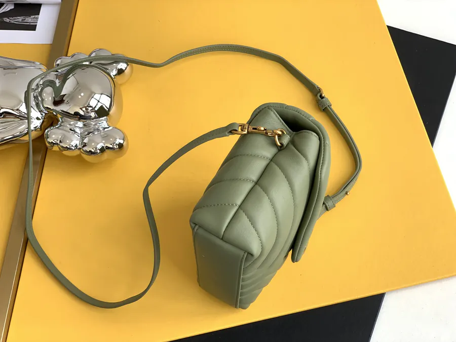 YSL Crossbody Bag Soft Grained Calfskin, Adjustable Strap, Multi Functional