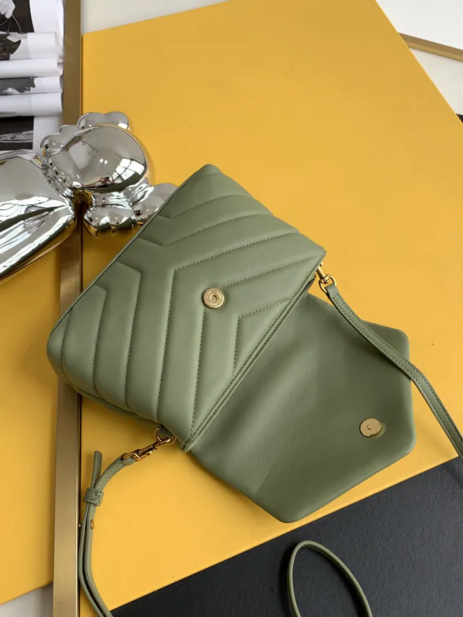 YSL Crossbody Bag Soft Grained Calfskin, Adjustable Strap, Multi Functional