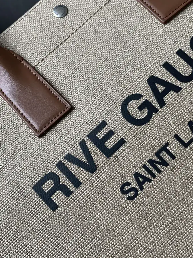 Rive Gauche Tote Bag Custom Canvas, Elegant Design