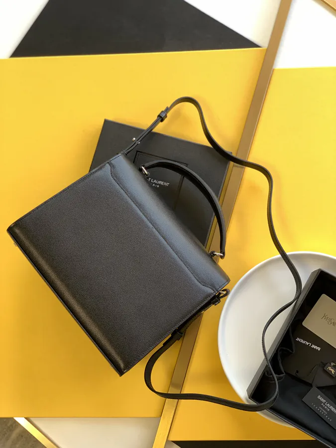 YSL Saint Laurent Premium Original Handmade Rotating Metal Clutch