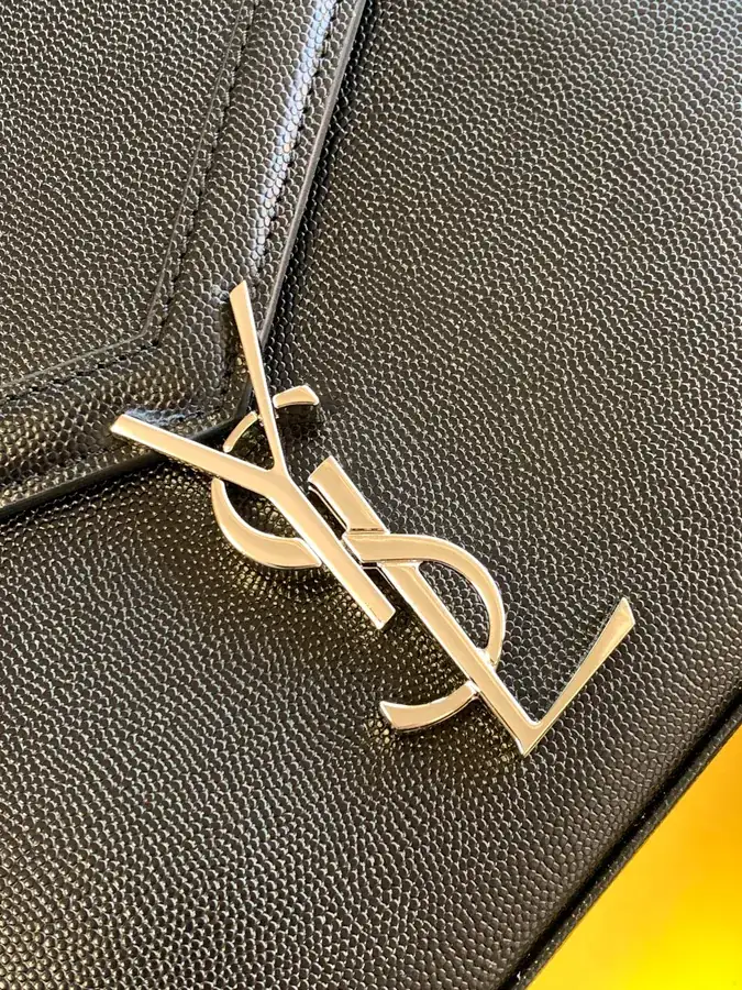 YSL Saint Laurent Premium Original Handmade Rotating Metal Clutch