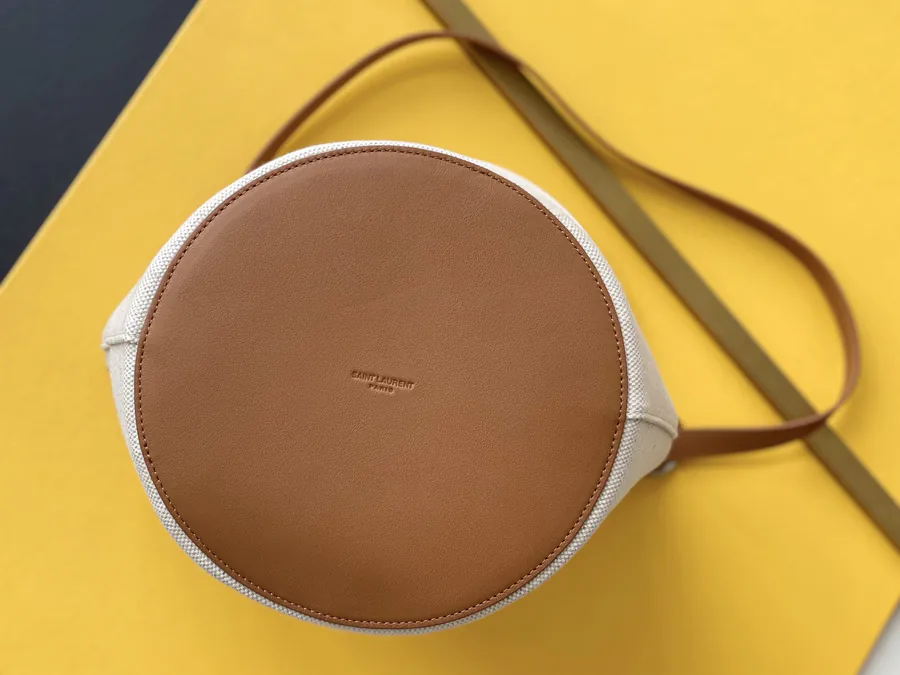Rive Gauche French Canvas Bucket Bag
