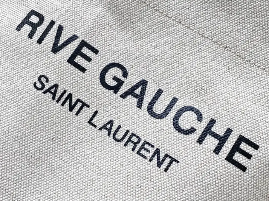 Rive Gauche French Canvas Bucket Bag