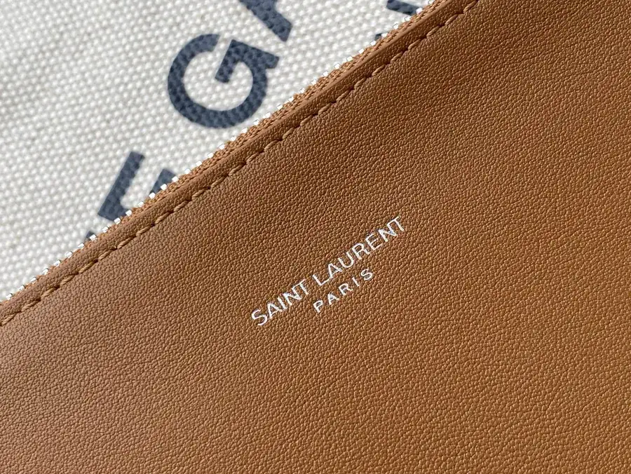Rive Gauche French Canvas Bucket Bag