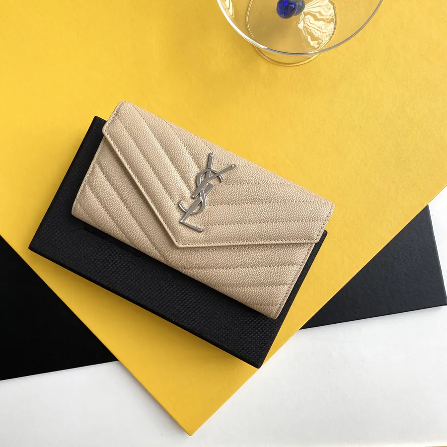 YSL Saint Laurent Premium Original Long Wallet