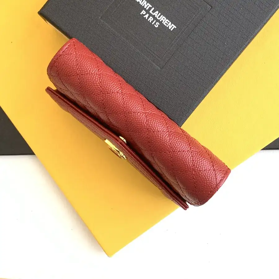 YSL Saint Laurent Monogram Zero Wallet