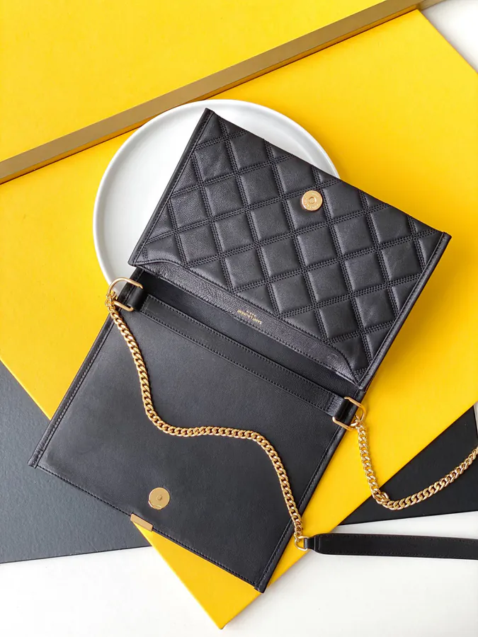 YSL Saint Laurent Premium Original Calfskin Chain Bag