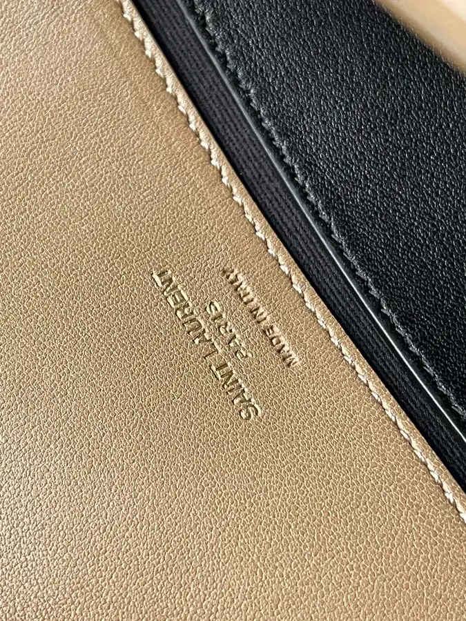 Lou Lou Mini Wallet with Grained Lambskin and Crosshatch Stitching